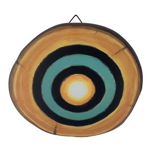 Ashland Orange/Blue Colorful Target Wall Decor Art